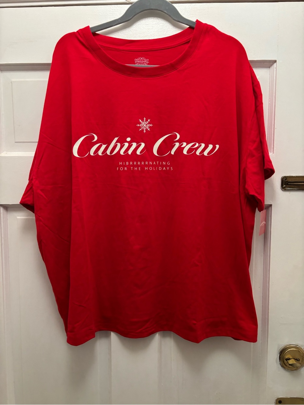 Cruise for the Holidays Red Cabin Crew Short Sleeve Graphic Tee
3X